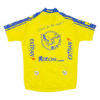 Cycling Mens Jersey Yellow 1/4 Zip L