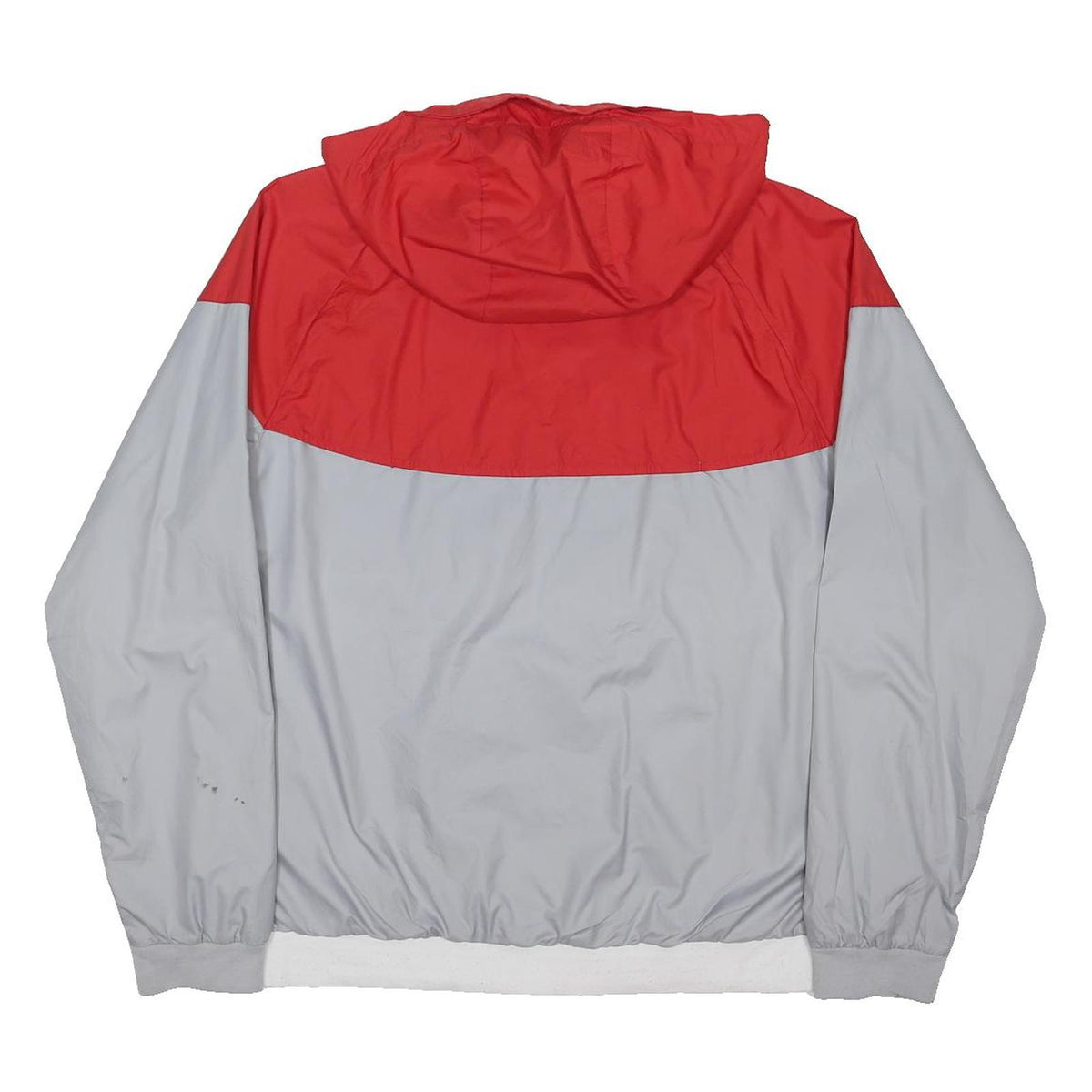 ADIDAS Mens Red & Grey Varsity Jacket XL Polyester Blend Zip Sports Casual