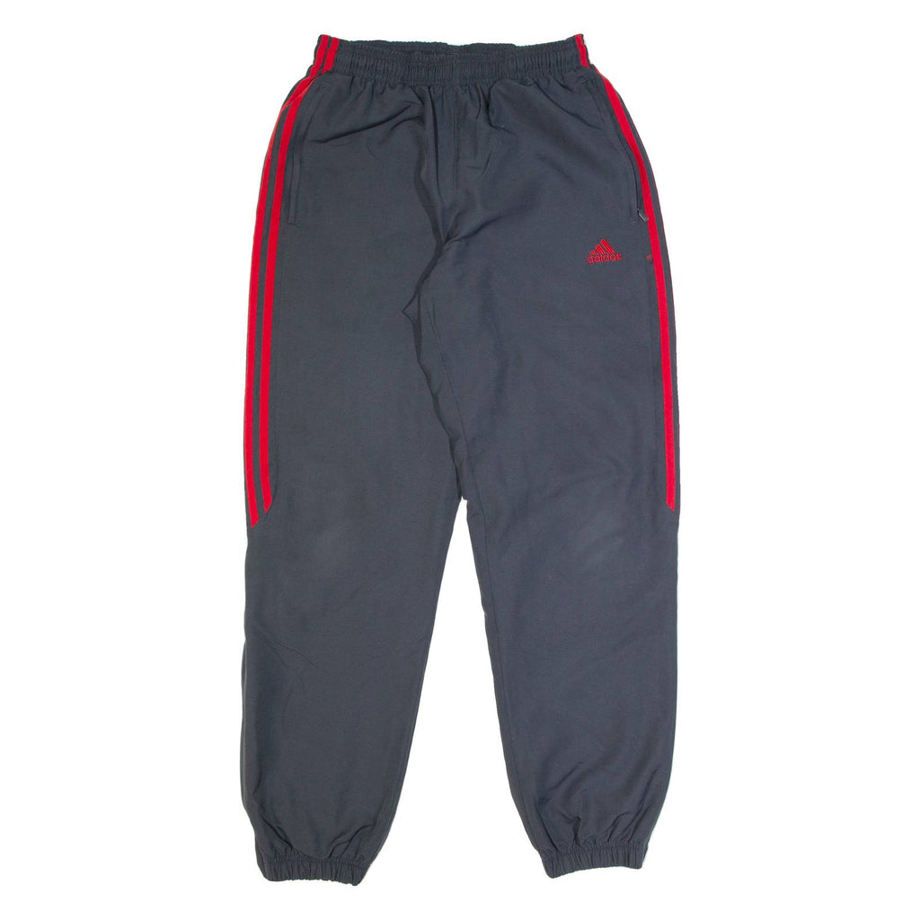 ADIDAS Lined Womens Track Pants Grey Tapered S W24 L31