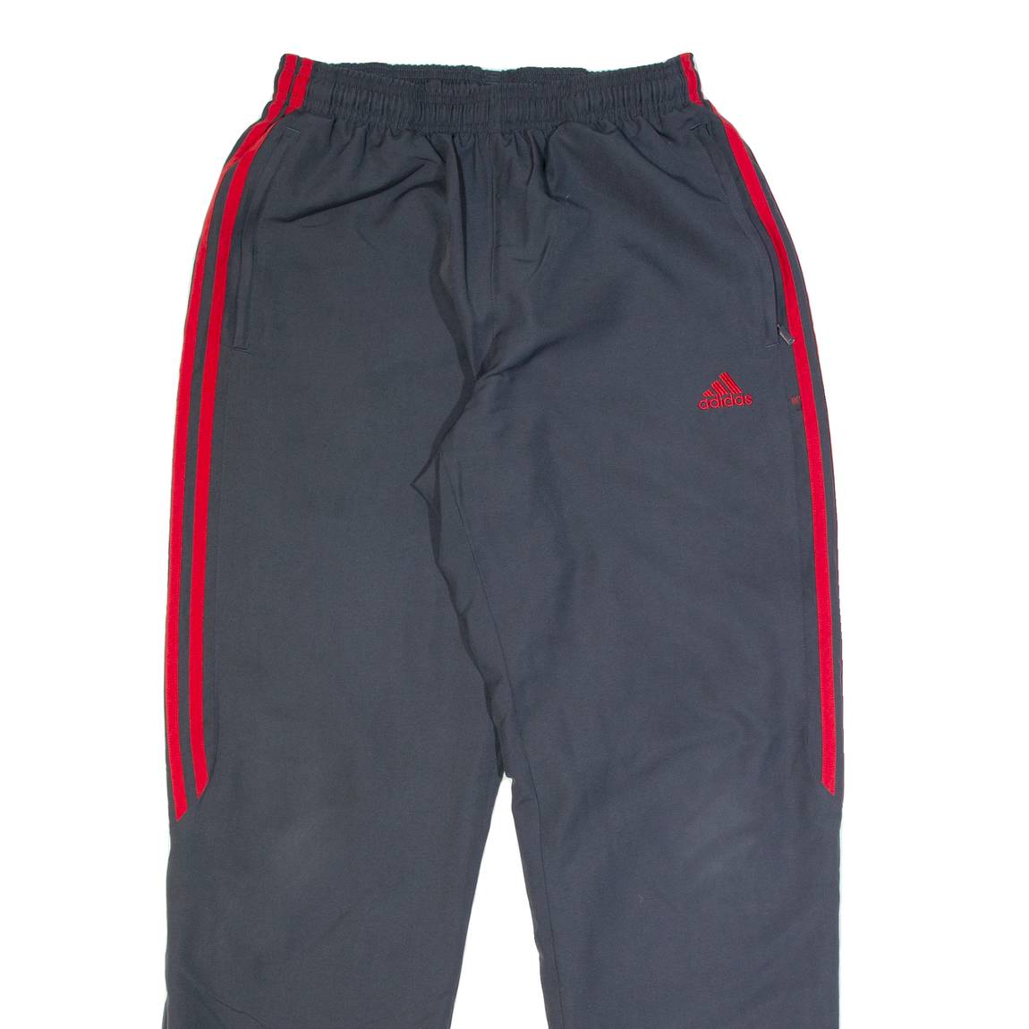 ADIDAS Lined Womens Track Pants Grey Tapered S W24 L31