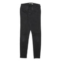LEVI'S 710 Womens Jeans Black Slim Skinny Denim W24 L26 Zip Cotton Blend
