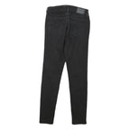 LEVI'S 710 Womens Jeans Black Slim Skinny Denim W24 L26 Zip Cotton Blend