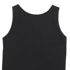 Mens Black Cotton Blend Graphic Vest M Sleeveless Round Neck Matala Crete