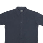G-STAR Mens Black Plain Shirt XL Cotton Short Sleeve Casual Button Shirt