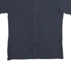 G-STAR Mens Black Plain Shirt XL Cotton Short Sleeve Casual Button Shirt