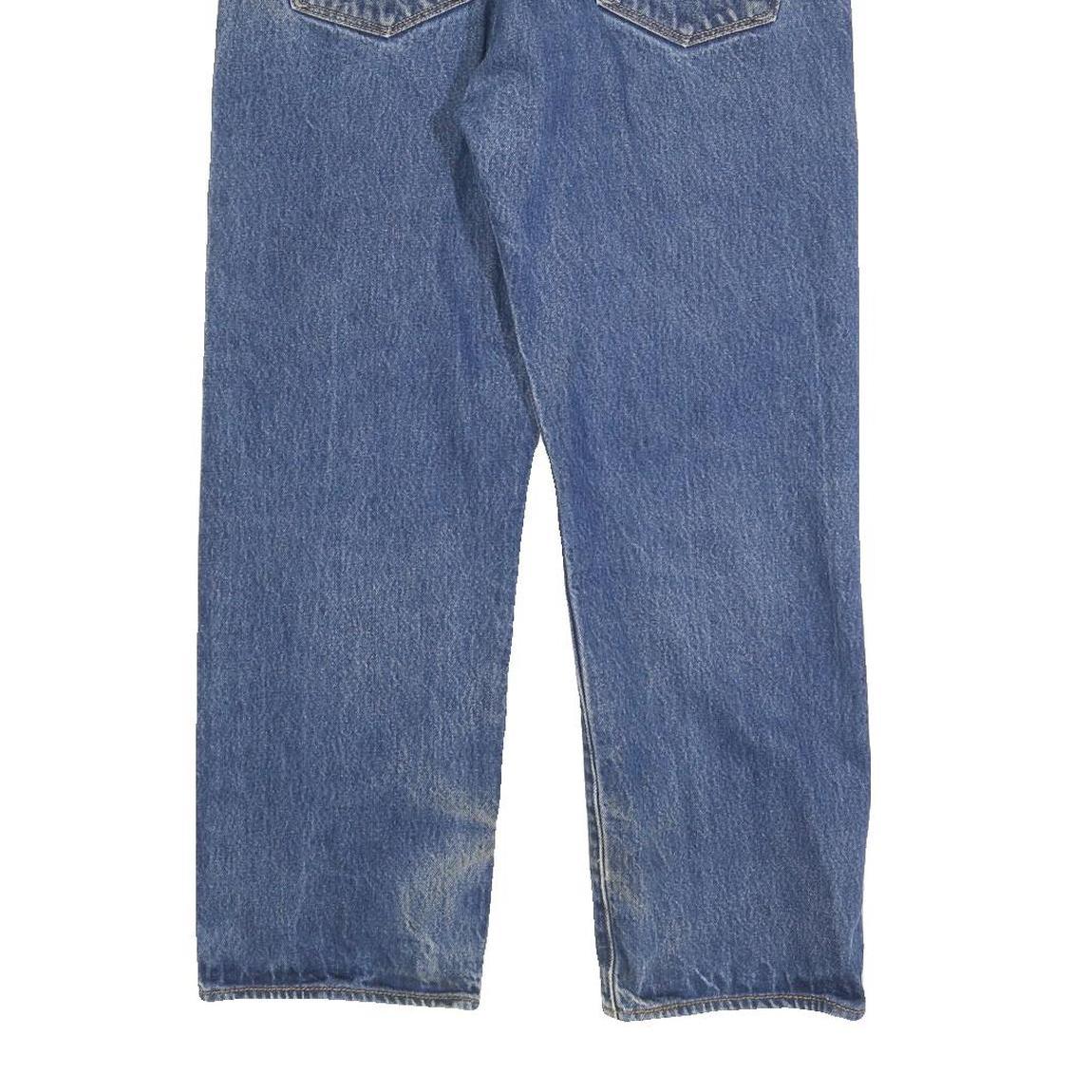 LEVI'S 501 Mens Jeans Blue Regular Straight Denim Medium W35 L27 Classic Button