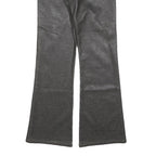 GANG Womens Grey & Black Regular Fit Flared Denim Rinse W29 L30 Stretch Zip