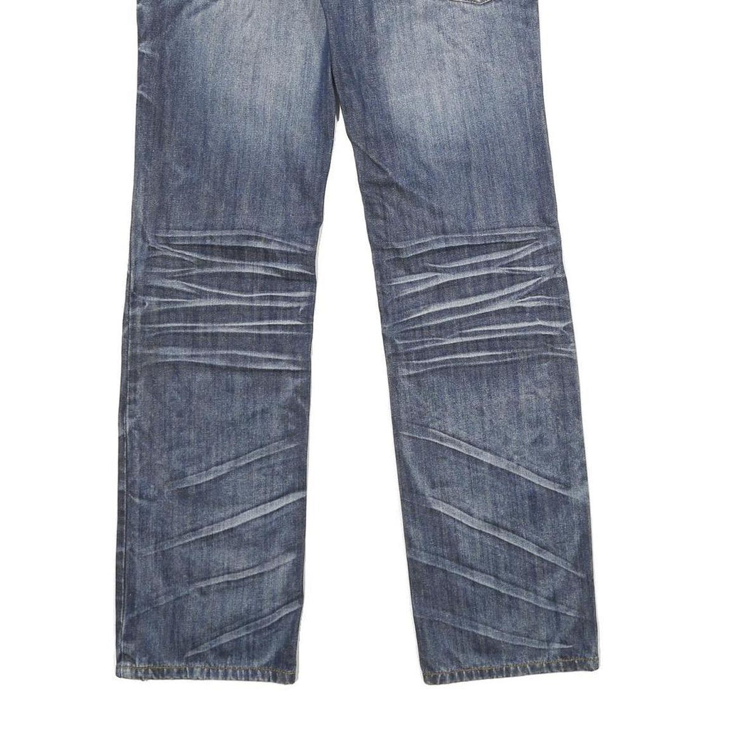 YOU GIVE ME FEEL Womens Jeans Blue Regular Straight Denim Medium W28 L30 Stylish