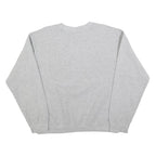 MV SPORT Womens Grey Simpson University Crew Neck L Sweatshirt Cotton Blend