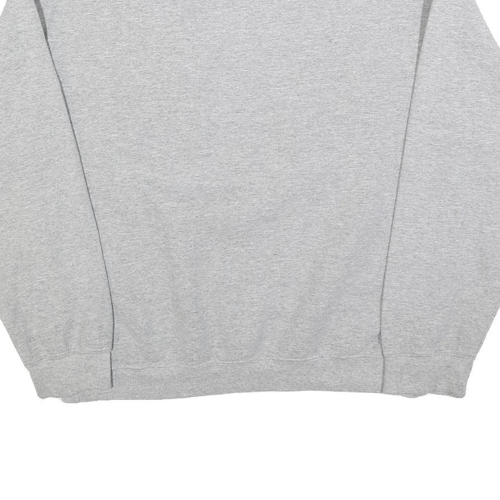MV SPORT Womens Grey Simpson University Crew Neck L Sweatshirt Cotton Blend