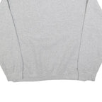 MV SPORT Womens Grey Simpson University Crew Neck L Sweatshirt Cotton Blend
