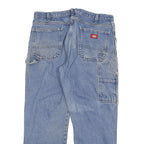 DICKIES Mens Relaxed Blue Denim Jeans W36 L29 Workwear Zip Closure