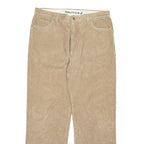 NAUTICA Womens Corduroy Trousers Brown Regular Straight W34 L32