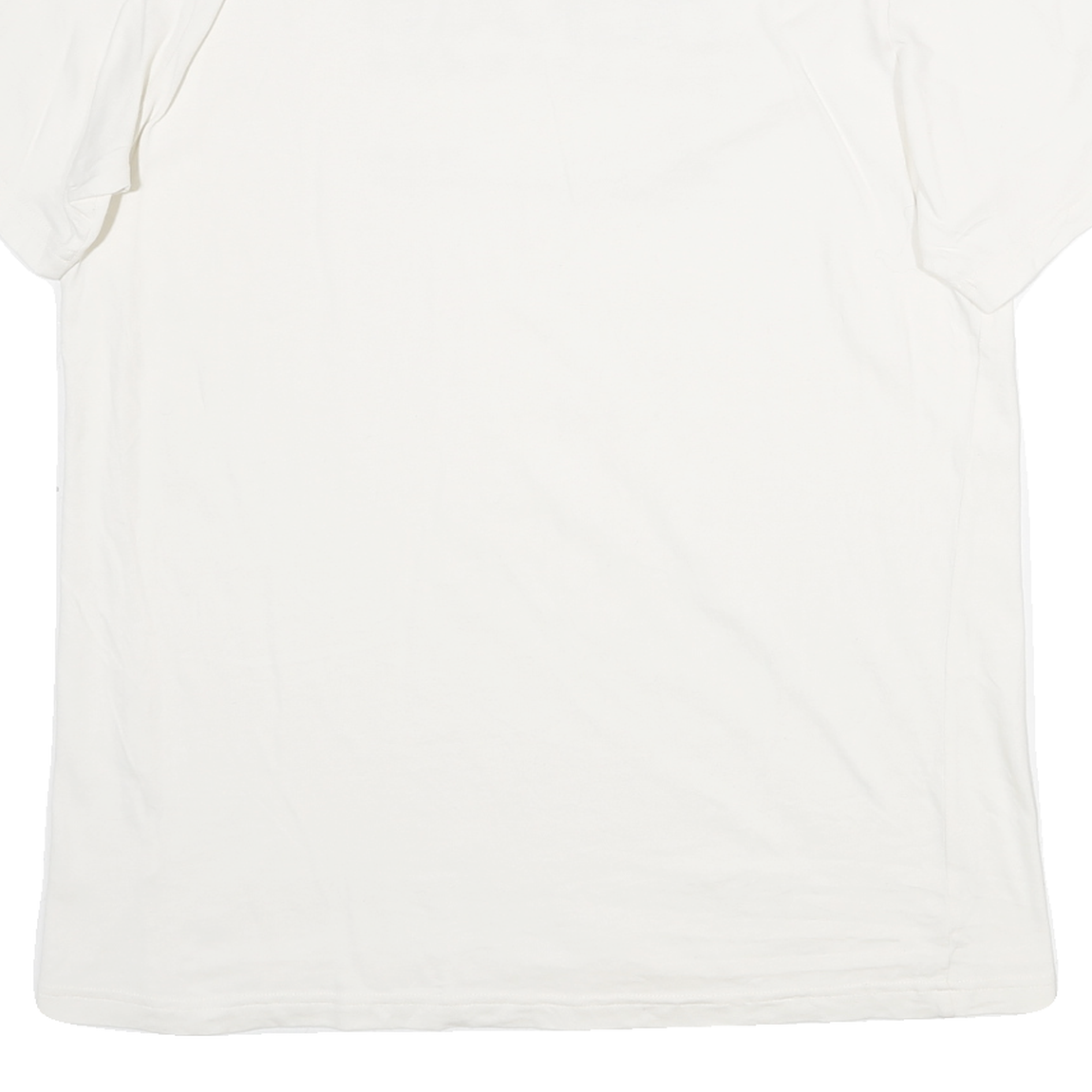 ADIDAS Mens White Crew Neck Graphic T-Shirt M Cotton Blend Sportswear Casual