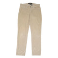 CALVIN KLEIN JEANS Womens Cotton Blend Beige Regular Straight Trousers W32 L32