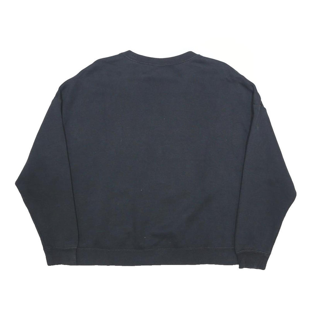 NIKE Womens Black Air Crew Neck M Sweatshirt Cotton Blend Pullover