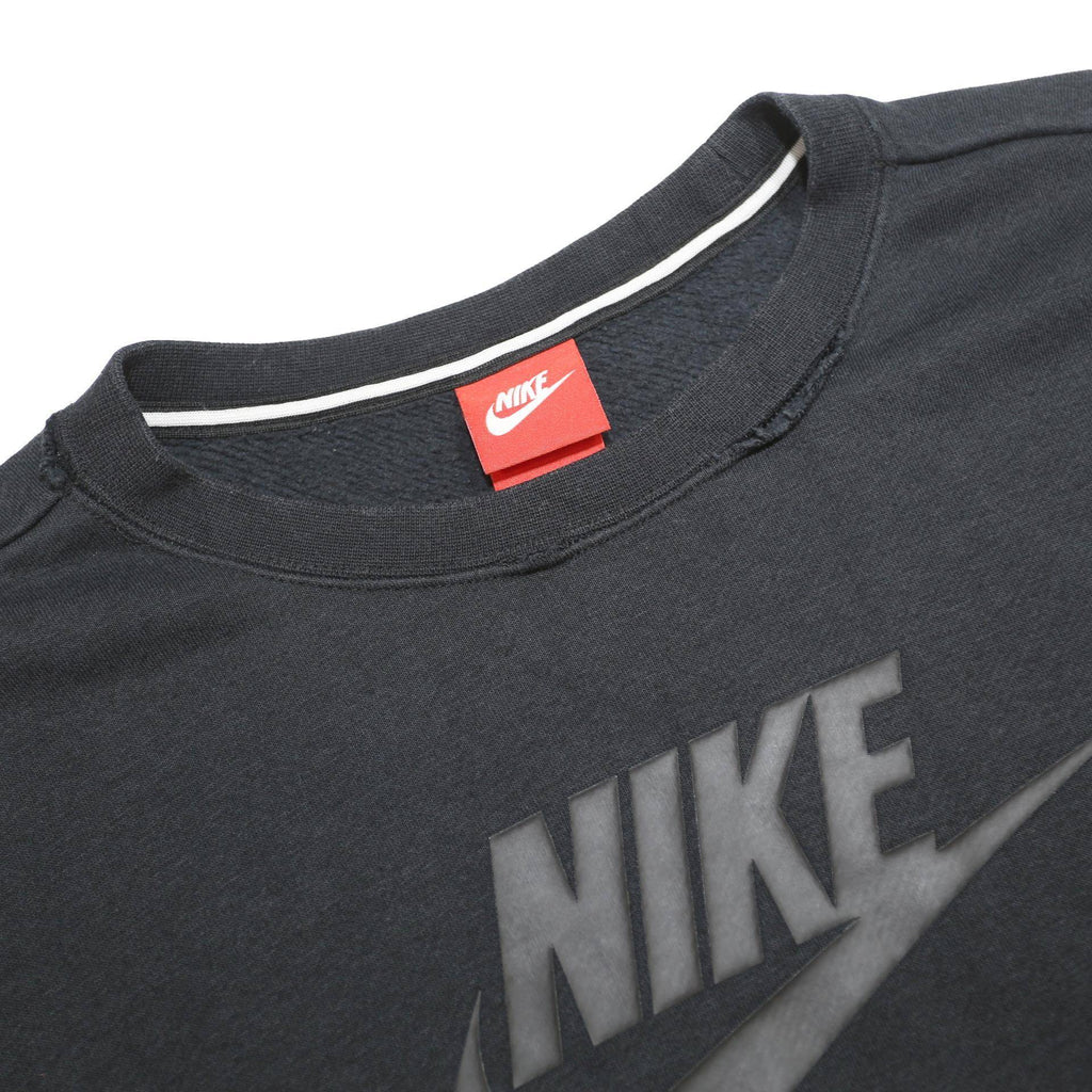 NIKE Womens Black Air Crew Neck M Sweatshirt Cotton Blend Pullover