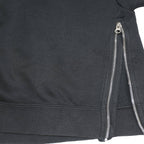 NIKE Womens Black Air Crew Neck M Sweatshirt Cotton Blend Pullover