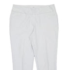 ADIDAS Womens White Regular Fit Straight Leg Trousers W32 L26 Sports Casual