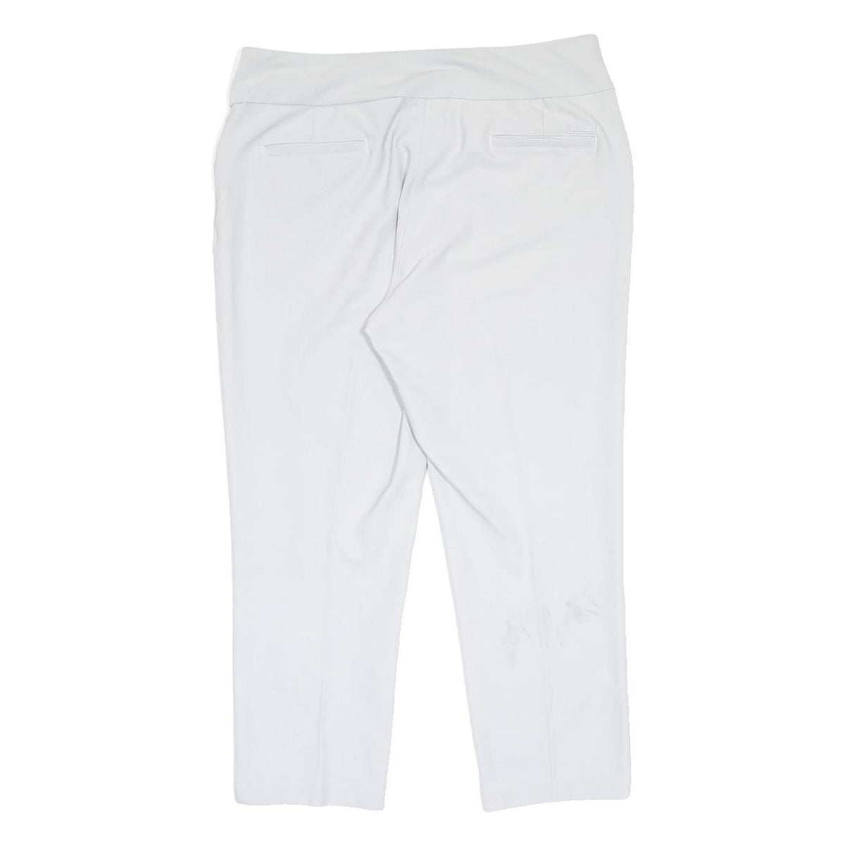 ADIDAS Womens White Regular Fit Straight Leg Trousers W32 L26 Sports Casual