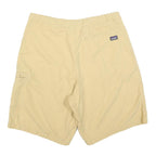 PATAGONIA Mens Shorts Beige Casual Plain M W34 Lightweight Cotton Blend