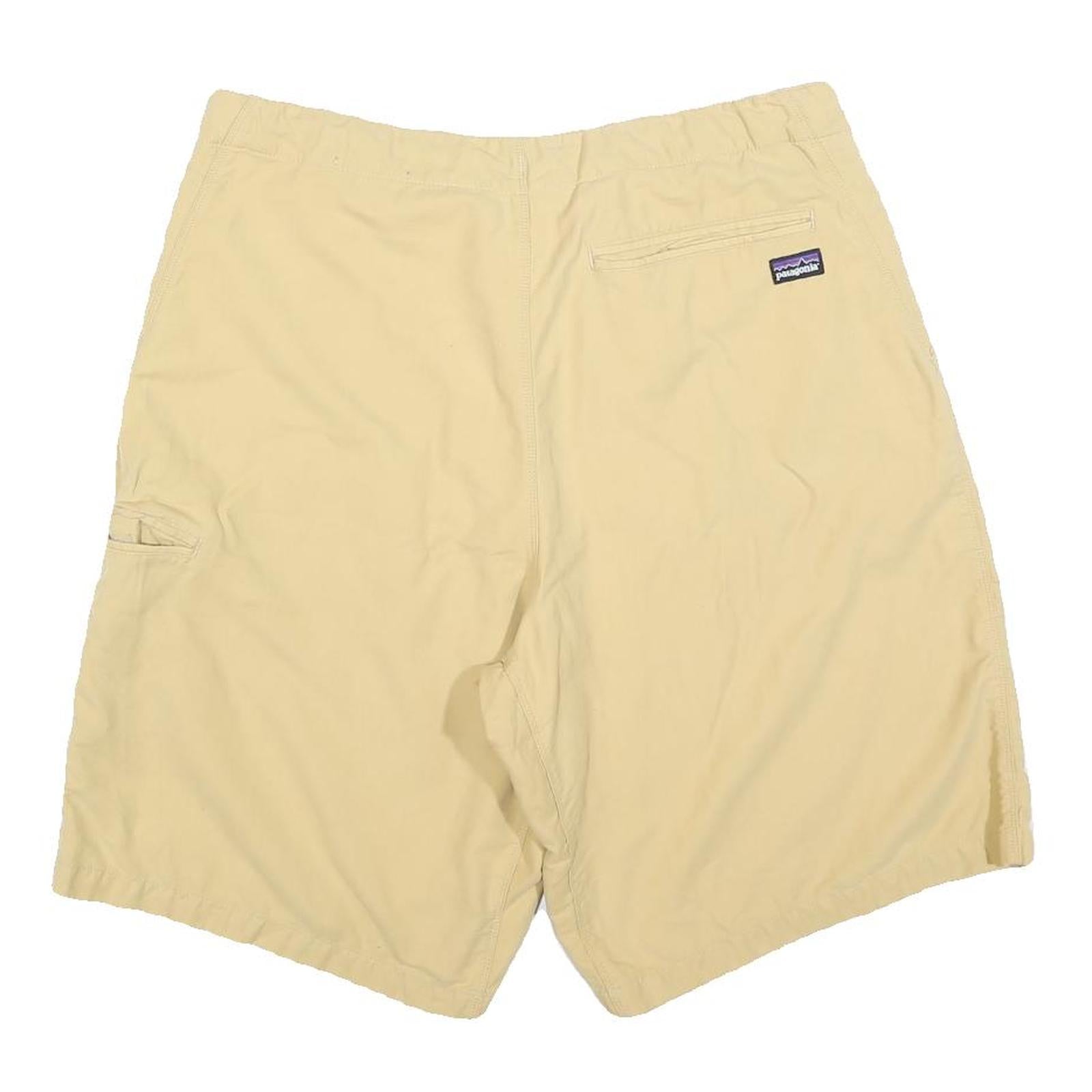 PATAGONIA Mens Shorts Beige Casual Plain M W34 Lightweight Cotton Blend
