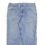 CARHARTT Mens Regular Fit Blue Denim Jeans W38 L30 Classic Zip Closure