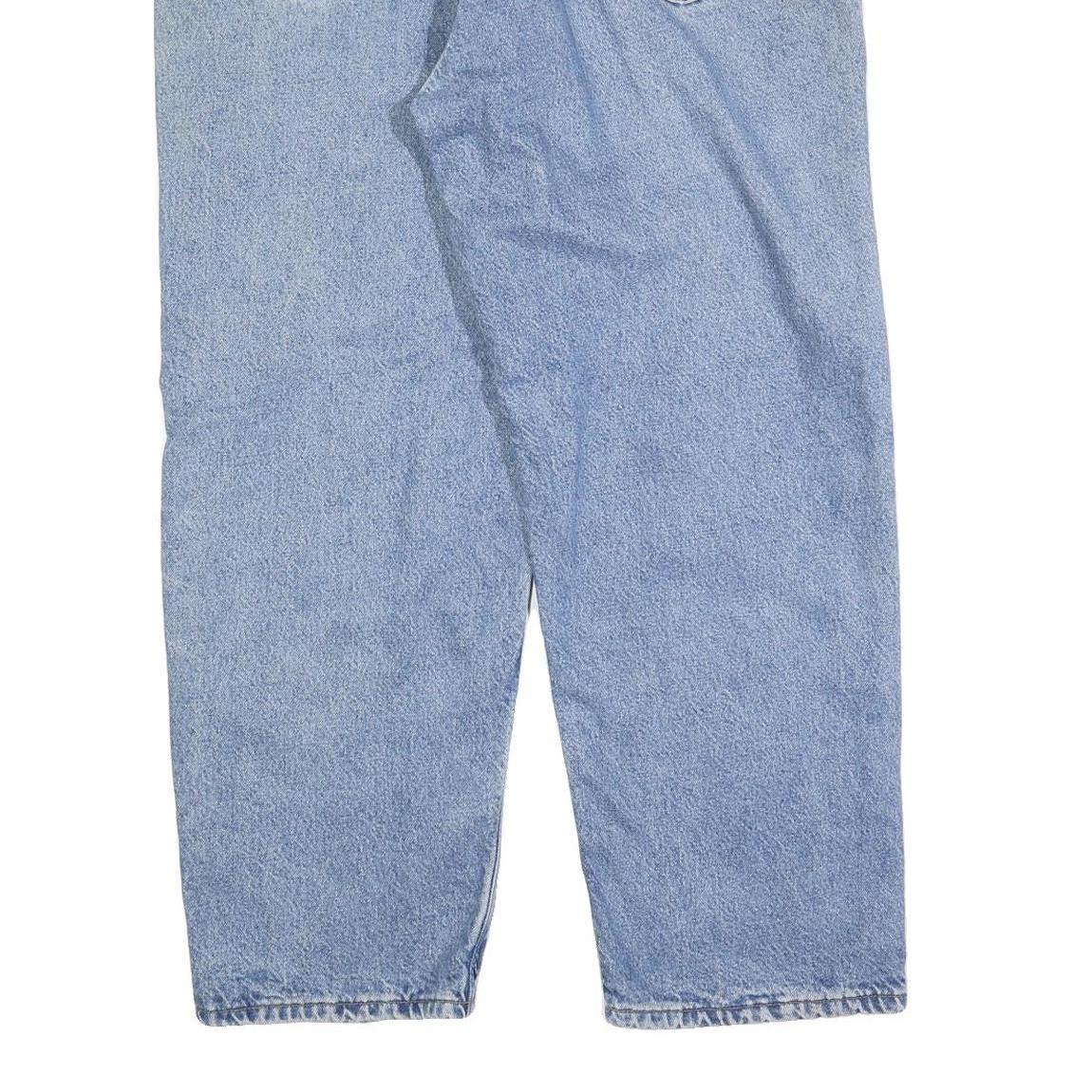 CARHARTT Mens Regular Fit Blue Denim Jeans W38 L30 Classic Zip Closure