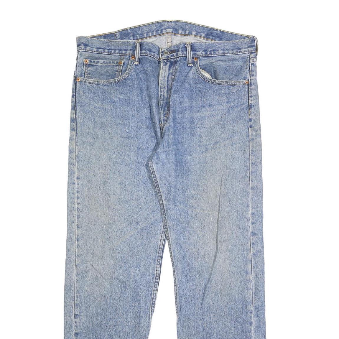 LEVI'S 505 Mens Jeans Blue Regular Straight Denim Medium W38 L34 Classic Fit Zip