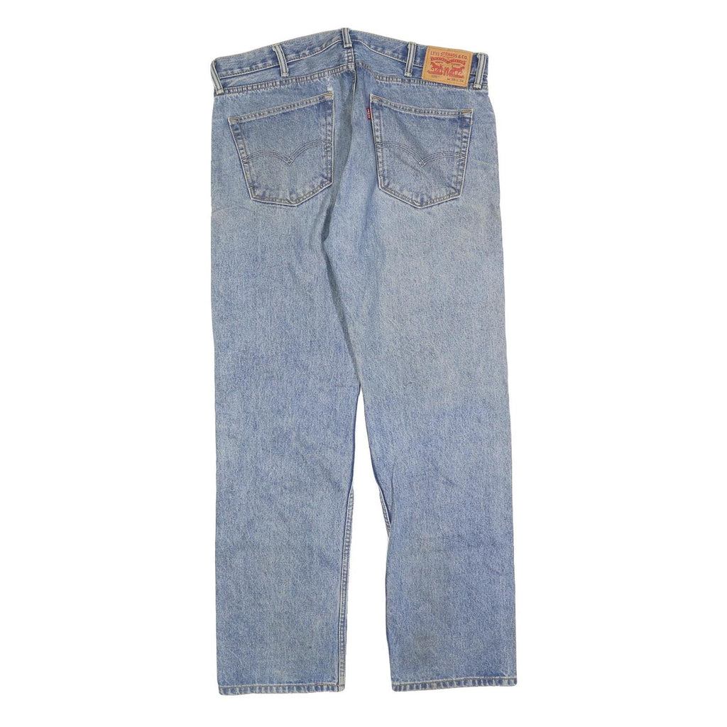 LEVI'S 505 Mens Jeans Blue Regular Straight Denim Medium W38 L34 Classic Fit Zip