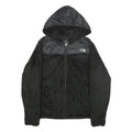 THE NORTH FACE Womens Black Zip Hooded Jacket M Polyester Fleece Casual Outdoor