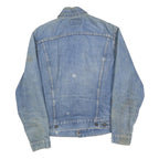 LEVI'S Womens Blue Denim Cotton Button Jacket S Plain Classic Vintage Style