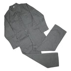 WORKER Mens Grey Cotton Dungarees Loose Fit L L W40 L30 Workwear Pants