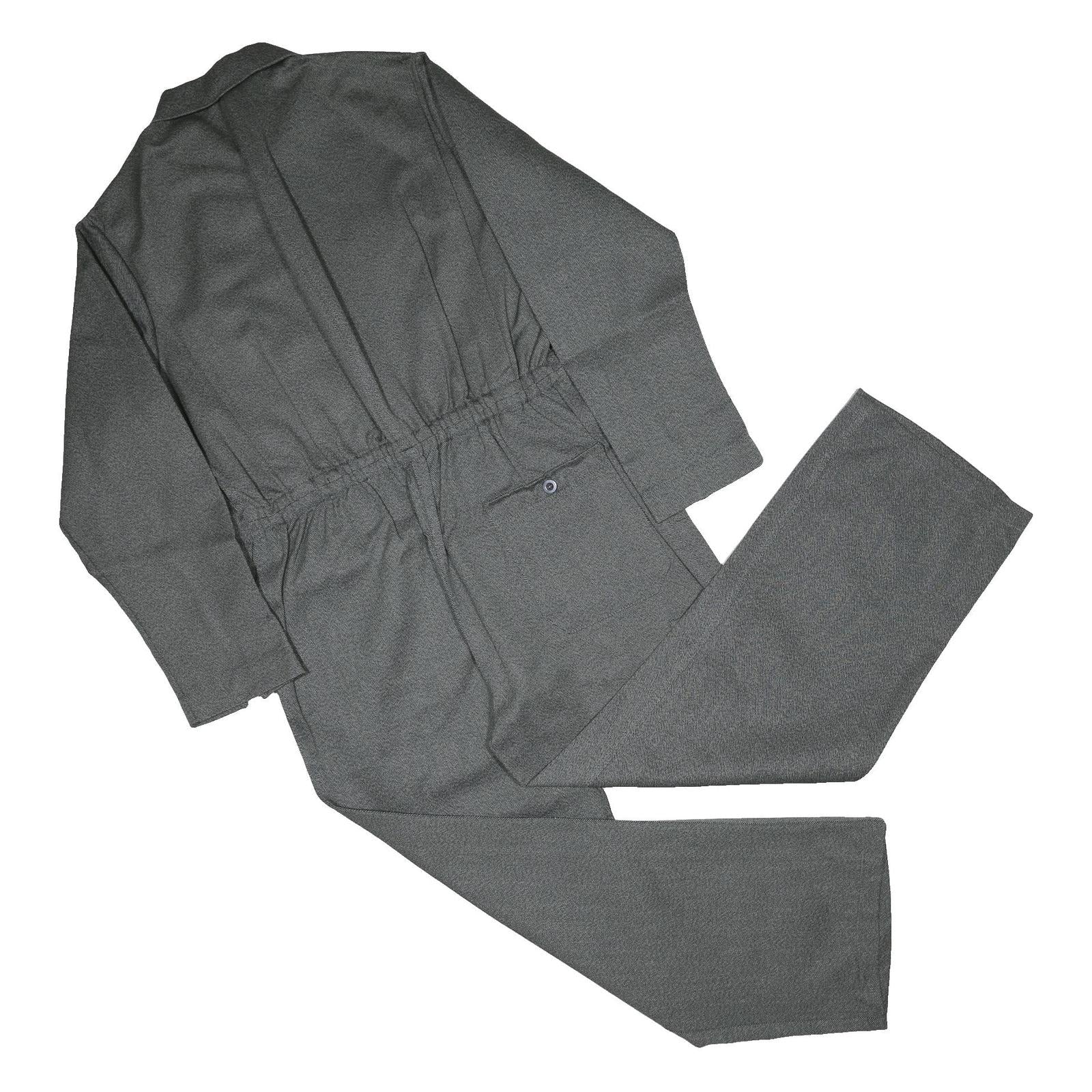 WORKER Mens Grey Cotton Dungarees Loose Fit L L W40 L30 Workwear Pants