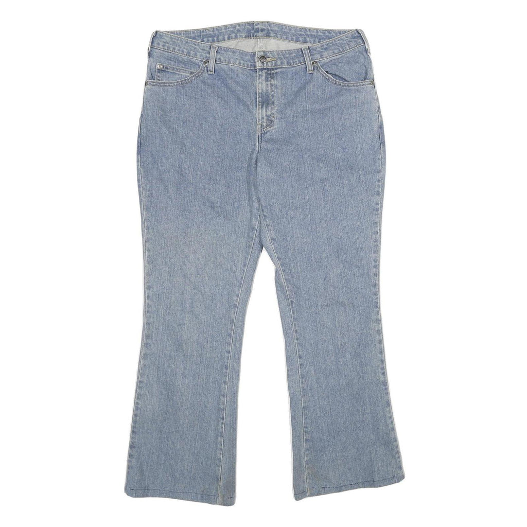 DICKIES Womens Jeans Blue Relaxed Straight Denim Light W34 L30 Casual Workwear