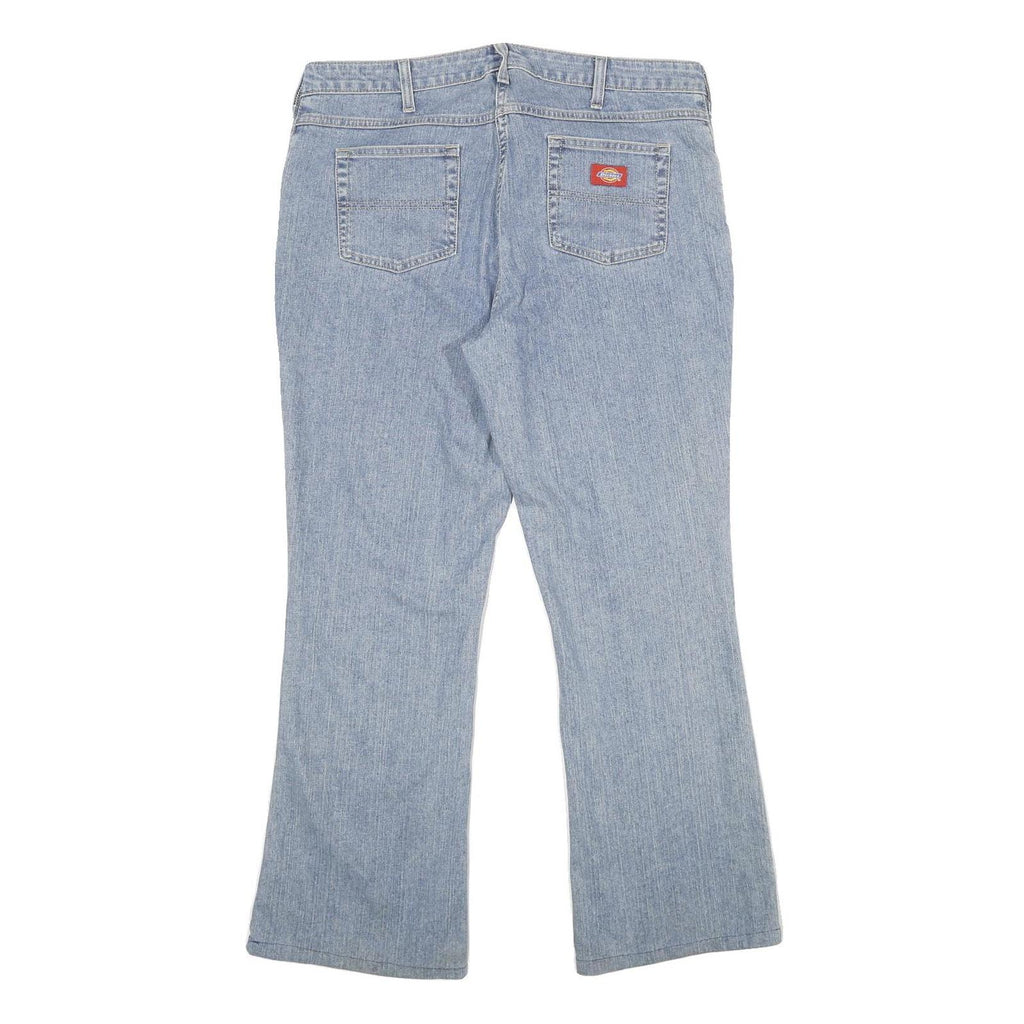 DICKIES Womens Jeans Blue Relaxed Straight Denim Light W34 L30 Casual Workwear