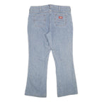 DICKIES Womens Jeans Blue Relaxed Straight Denim Light W34 L30 Casual Workwear