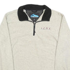 TRU-MOUNTAIN Mens Cream & Black Pullover Plain Crew Neck Basic Knit Jumper M