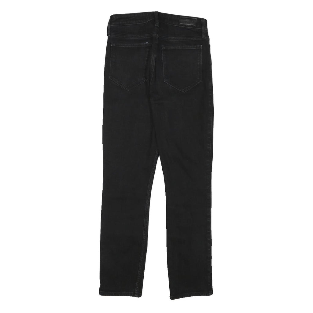 HOLLISTER Womens Slim Black Denim Cotton Blend Zip Jeans W26 L27 Stylish
