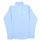 HELLY HANSEN Womens Blue Pullover Plain 1/4 Zip Polyester Jumper M Outdoor
