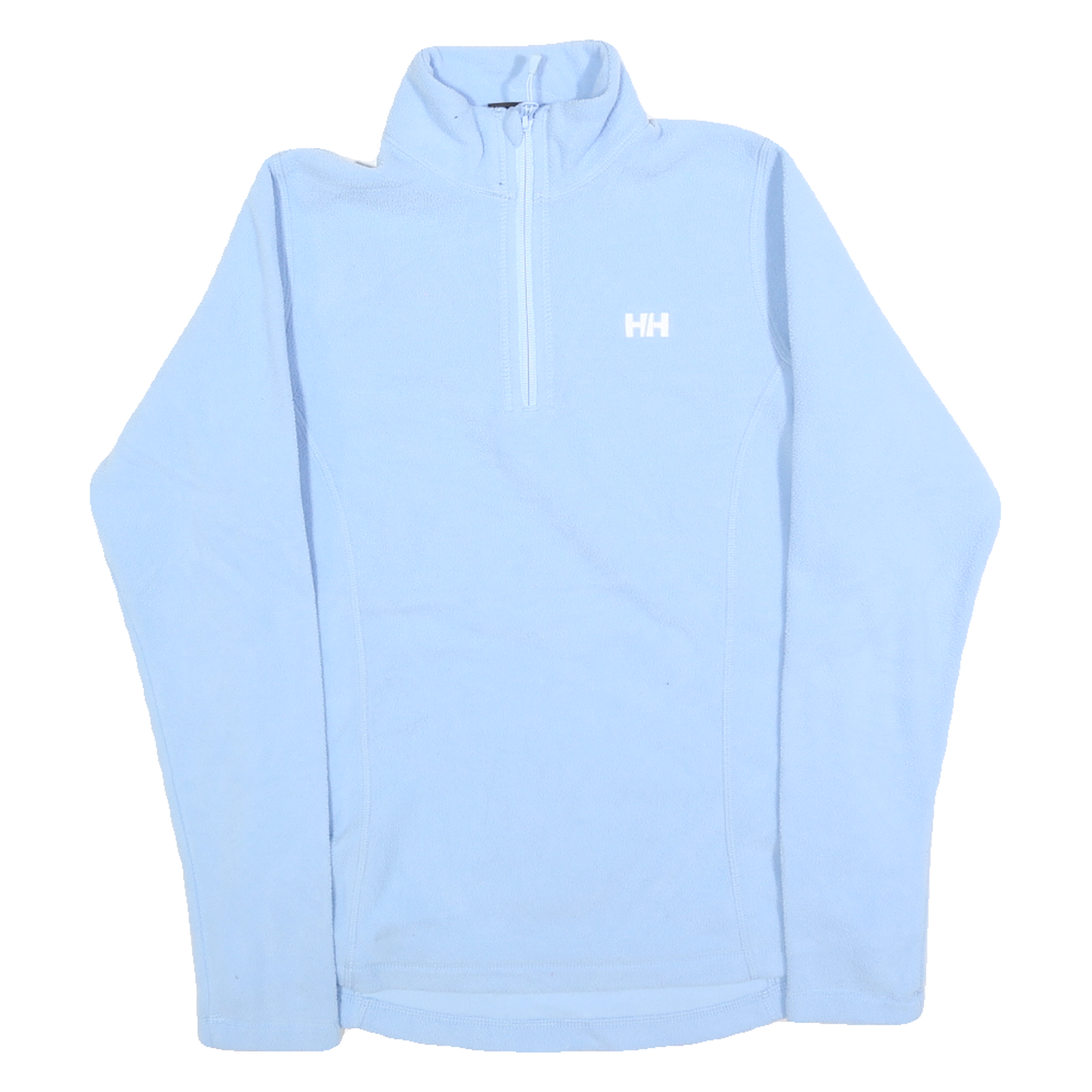 HELLY HANSEN Womens Blue Pullover Plain 1/4 Zip Polyester Jumper M Outdoor