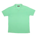 KAPPA Mens Green Short Sleeve Plain Polo Shirt XL Cotton Casual Sportswear