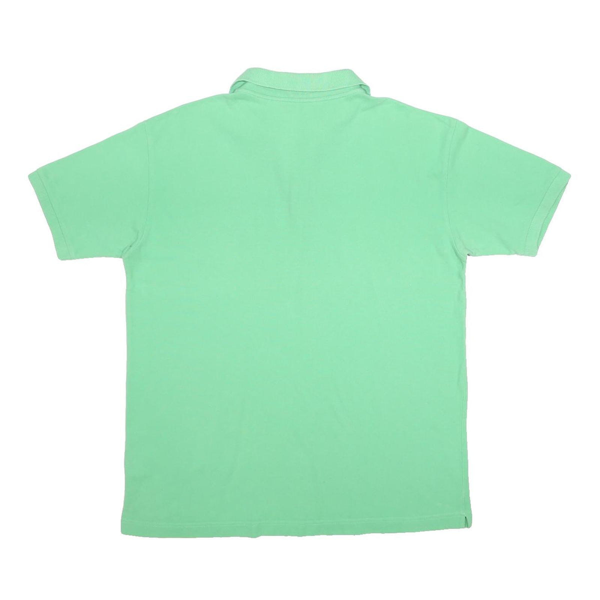 KAPPA Mens Green Short Sleeve Plain Polo Shirt XL Cotton Casual Sportswear
