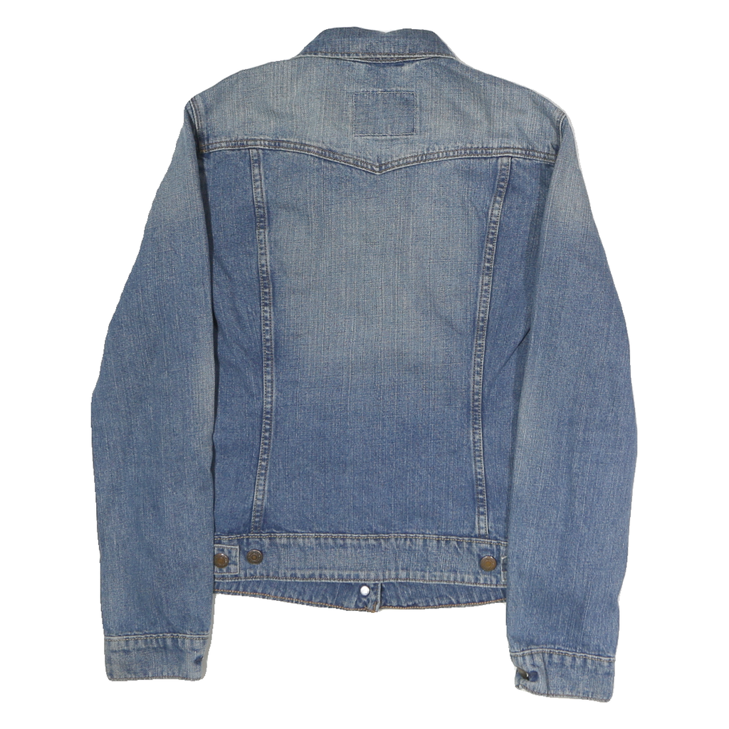 LEVI'S Mens Blue Denim Cotton Classic Jacket M Button Plain Casual Fashion