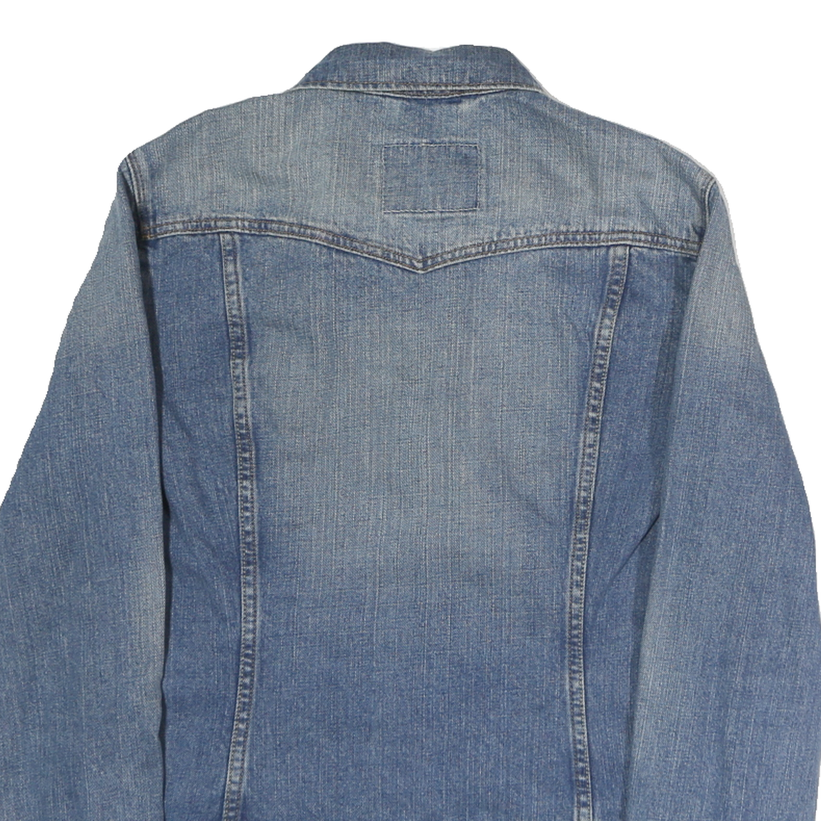 LEVI'S Mens Blue Denim Cotton Classic Jacket M Button Plain Casual Fashion