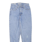 LEVI'S Womens Relaxed Light Blue Denim Jeans W24 L26 Classic Cotton Blend Zip