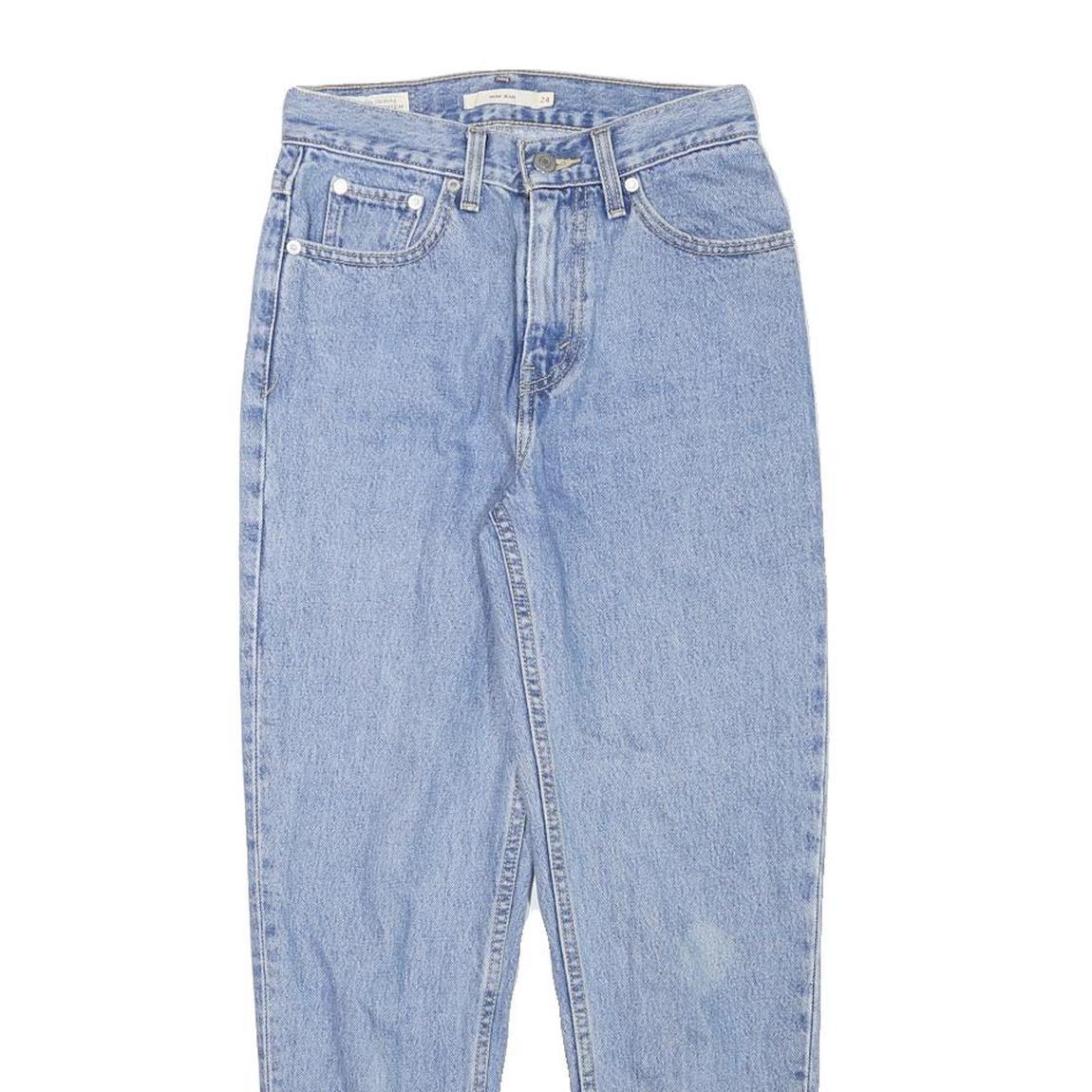 LEVI'S Womens Relaxed Light Blue Denim Jeans W24 L26 Classic Cotton Blend Zip