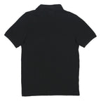KAPPA Mens Black Polo Shirt M Cotton Short Sleeve Basic Casual Logo