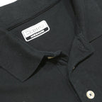 KAPPA Mens Black Polo Shirt M Cotton Short Sleeve Basic Casual Logo
