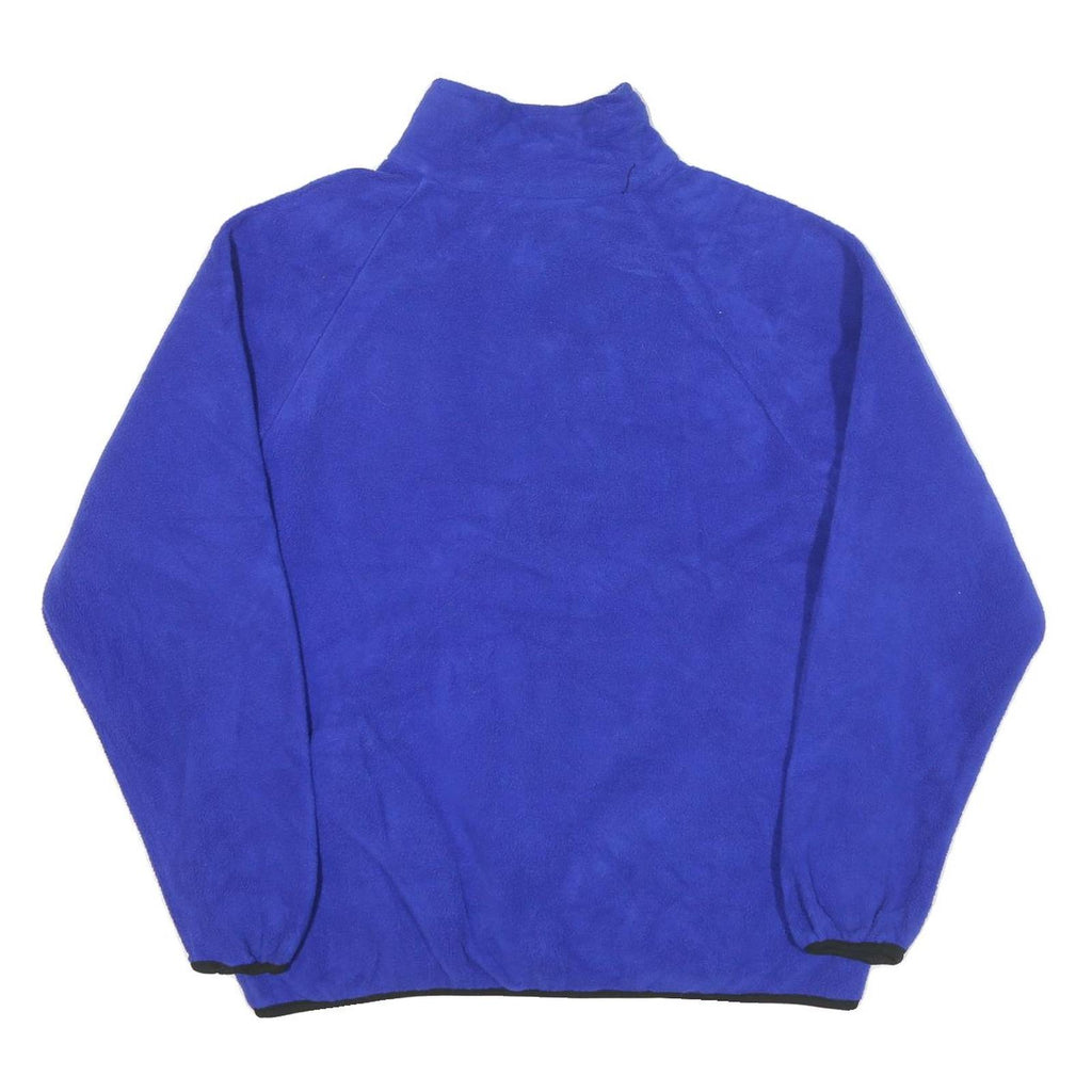 WORLD FAMOUS Mens Blue Jacket L Polyester Blend Zip Up Plain Comfortable Casual
